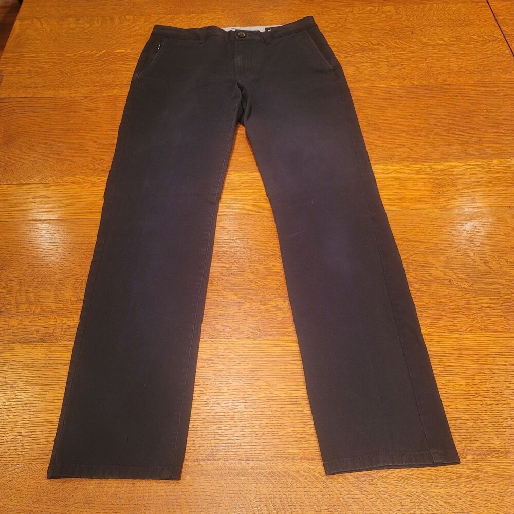 Bonobos Slim Chino 2.0 Cotton Stretch Pants Size 30X32 Black 4-way Stretch